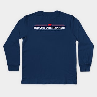 Red Cow Website Logo Kids Long Sleeve T-Shirt